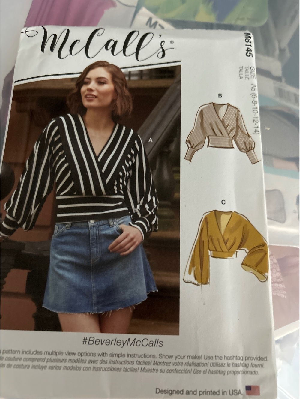 McCall's M8145 Women's Two-Way Stretch Knit Tops Sewing Pattern